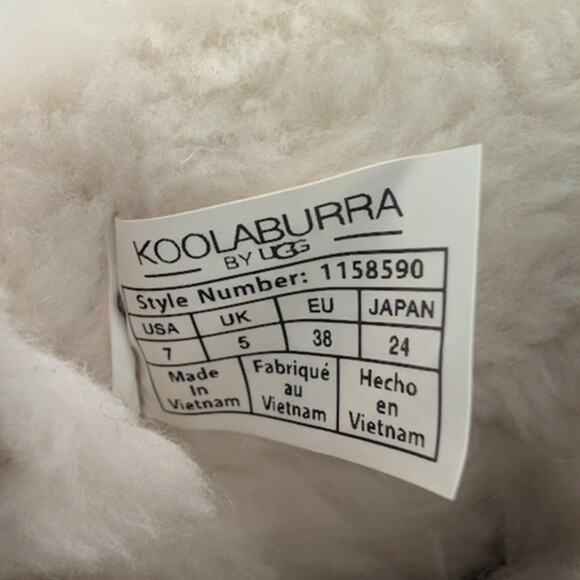 UGG Koolaburra Mini Platform Boots Size 7 UGG Ultra Mini Sand Light Beige Tan - Picture 7 of 8